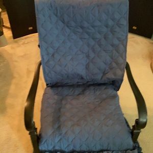 Blue Ruffle Light Weight Padded Chair Cover NWT